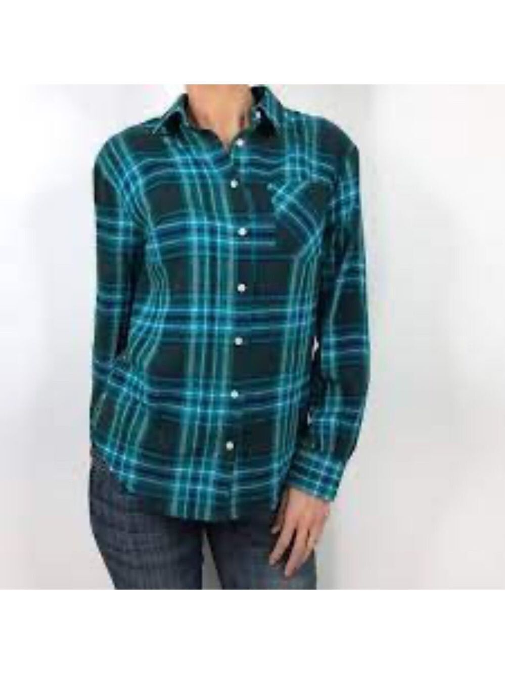 A New Day Plaid Button Down Long Sleeve Shirt